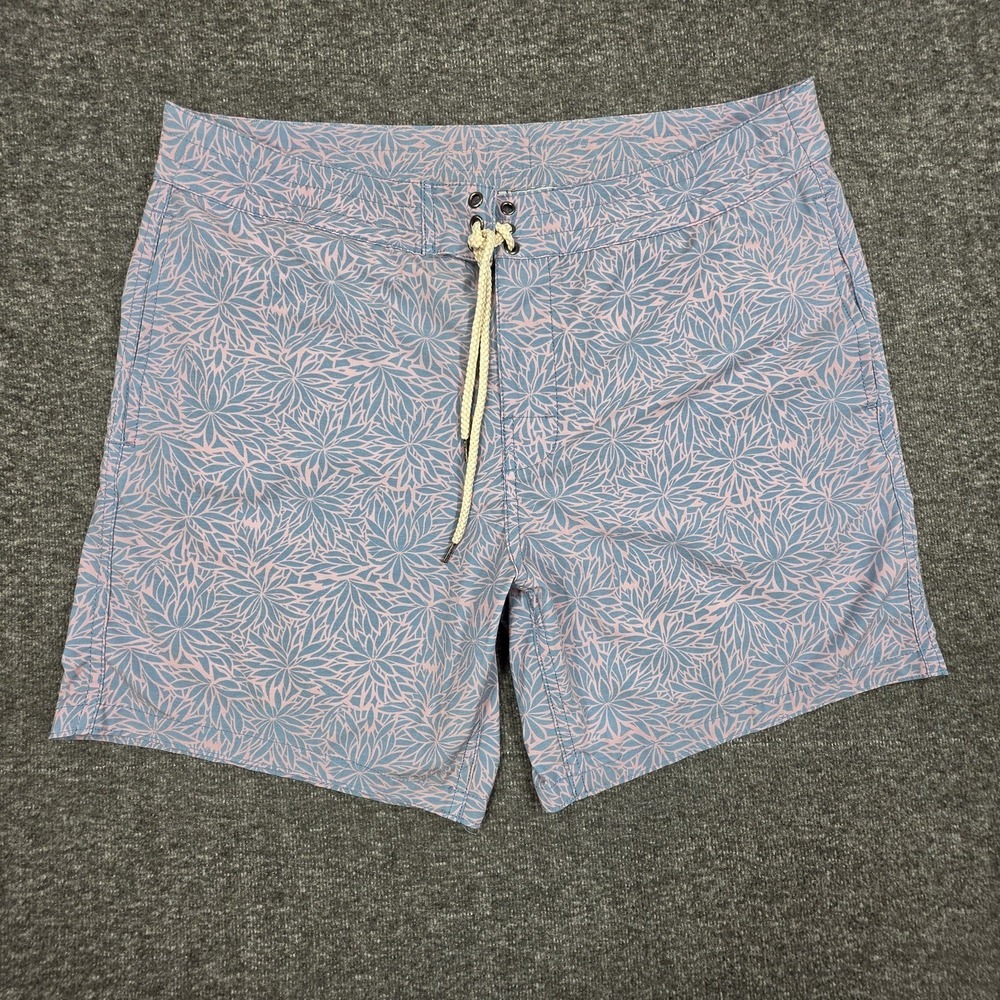 Faherty Mens Swim Trunks Size 36 Floral Hawaiian Board Shorts MSS2302-NOF